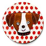 Emily Green Plate Dot Dog