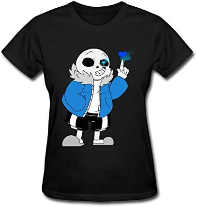 Zeeklnly Women's Undertale Sans and Frisk Short Sleeve T shirt XXL