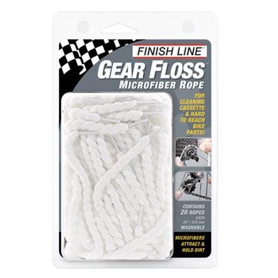 Finish Line Gear Floss Microfiber Rope Bicycle Cleaner - 20 pack - GF0200101