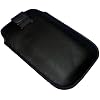 Sony Ericsson Xperia Mini Pro Black Leather Slip Pocket Case / Pouch / Cover with Pull Tab - By iTechCover
