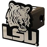 LSU Tigers Silver Trailer Hitch Cover