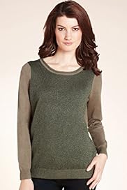 Metallic Effect Longline Jumper with Wool