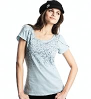 Indigo Collection Pure Cotton Floral Stitch T-Shirt Indigo Collection Pure Cotton Floral Stitch T-Shirt