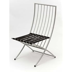 Ultimate Folding Chair (Black Silver) (33.58H x 18.50W x 24.61D)