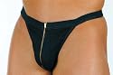 Escante Denim Zipper Thong
