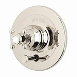 IMAGE OF Rohl A2400XMSTN Country Bath Kit for Pressure Balance, with Cross Handle and Diverter, Satin Nickel