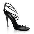 Pleaser Shoes Women's GALA-37, 4 1/2" Stiletto Heel Ankle Strap Mini-Platform Sandal