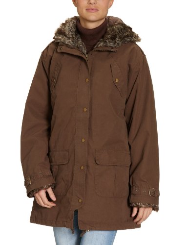 NafNaf Damen Parka K16, Gr. 34 (FR36), Gr&uuml;n (0514 Vert Kaki) Preisvergleich