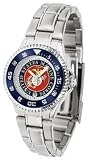 U.S. Marine Corps MILITARY Womens Competitor Steel Band Watch