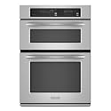 KitchenAid Architect Series II : KEMS378SBL 27in Microwave Combination Wall Oven - Black