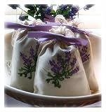 Embroidered Lavender Sachet
