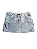 Ave.blu - Girls Corduroy Mini Skirt, Lt. Blue, Stretch Fabric
