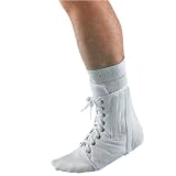 Maxar Canvas Ankle Brace w/ Laces Wht
