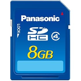 Panasonic 8 GB Hi Speed 15MB/s SDHC Class 4 Memory Card with Water/Shock/Magnet/X-Ray Proof RP-SDN08GU1A