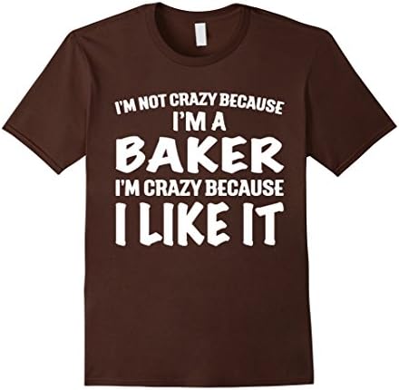 Men's Bakers Shirt - Crazy Bakers Shirt Medium Brown