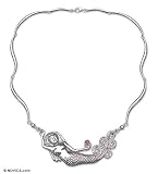 Amethyst necklace, 'Mermaid Spell' 1 W 17 L