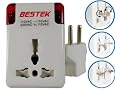 BESTEK Power Converter 220 Volt AC to 110 Volt AC Step Down Voltage for Travel Abroad with Universal Travel Adapter 300Watt iPod iPhone smart phone cell phone MP3 charger MRJ301A-1