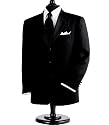 Black 3-Button Tuxedo Jacket