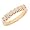 0.64ct 7 Round Diamond Wedding Anniversary Ring in Channel Setting 14K Yellow Gold 4(SI Clarity, G Color)