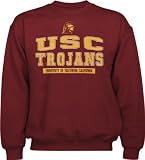 USC Trojans Crimson Logo Crew Neck Fleece Sweatshirt