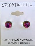 Multi Color Globe Swarovski Austrian Crystal Earrings