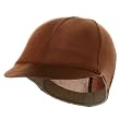 Solid Spandex Pin Wheel Visor Cap-Brown W15S18B