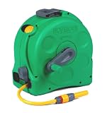 Hozelock 06424150 Compact Reel 2-in-1 Schlauchbox mit 25 m 1,3 cm (0,5 Zoll) Schlauch