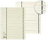 Hamelin Papierbrands 06457 Trennblatt mit Perforation, Kraftkarton (RC), 230 g/qm, A4, 240 x 300mm, chamois