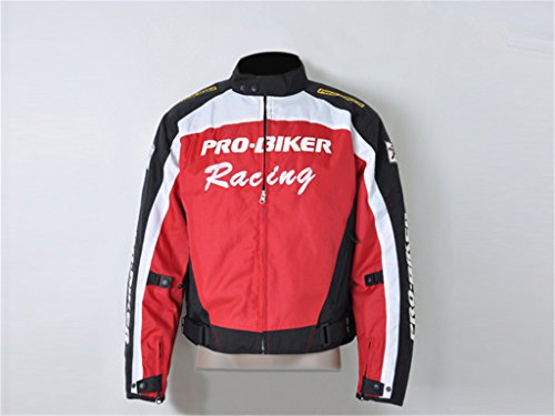 Liquor New Men Adult Red Size M For Honda Suzuki Kawasaki Yamaha Ducati BMW Waterproof Windproof Motorcycle Racing Race Riding Bike Gear Jacket Coat Outwear