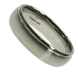 316L Stainless Steel Ring with combination matte and shiny polish