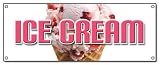 ICE CREAM BANNER SIGN cart shop cone signs