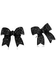 Betsey Johnson "Iconic Jet Setters" Bow Stud Earrings