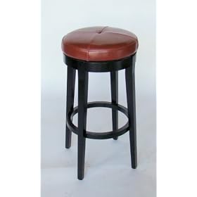 Carloton Swivel RED Leather Counter Bar Stool - MD404RED by Chans E Shop