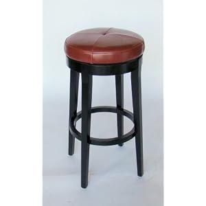 Carloton Swivel RED Leather Counter Bar Stool - MD404RED by Chans E Shop