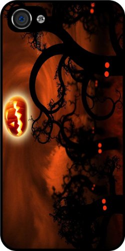 Rikki KnightTM Halloween Spooky Trees Silhouette Rubber Black iphone Case (with bumper) Cover for Apple iPhone® 4 & 4s Universal: Verizon - Sprint - AT&T - Unisex - Ideal Gift for all occassions!