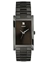 GUESS? Men's Black Stainless Steel Diamond Watch #10610G
