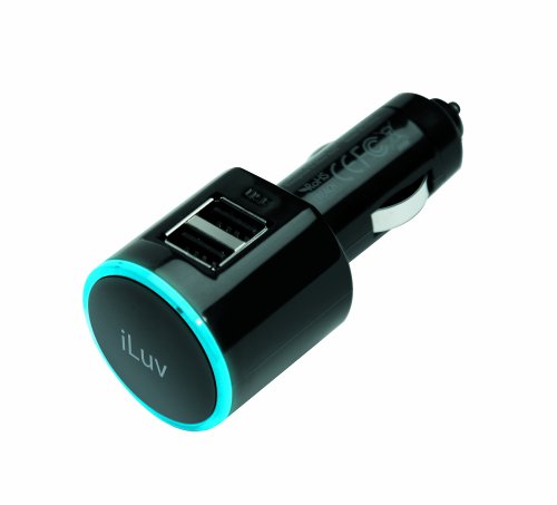 iLuv iAD219 Dual USB Car Charger for Apple iPhone 4/4S, 3G/3GS and All Mobile Devices