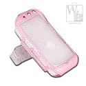Lux Blackberry 8100 PDA Cell Phone Case - Clear Pink