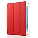 Besdata Ultra Thin Magnetic Smart Cover,Auto Wake/Sleep Function,Translucent Back Case for 2013 iPad Air with Screen Protector,Cleaning Cloth,Stylus (Red)