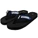 Connecticut Huskies (UConn) Women's Black-Navy Blue Basic Flip Flop