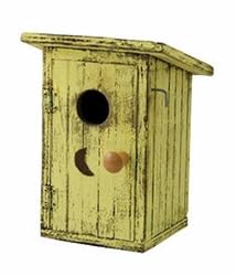 Barnstorm Birdie Loo Birdhouse - Yellow
