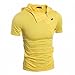 WANSHIYISHE Men's Casual Short-Sleeved Hooded Sweater