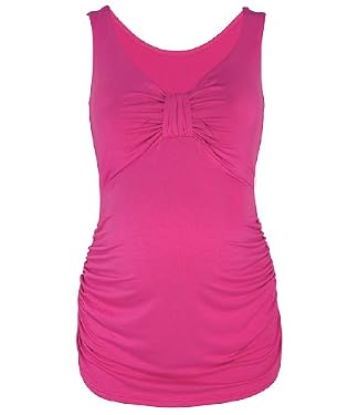 Bow-front sleeveless top - pink 10
