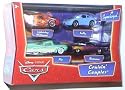 Disney / Pixar CARS Movie 1:55 Die Cast 4-Pack Cruisin' Couples (McQueen, Sally, Flo & Ramone)
