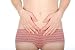 Hands on Stomach Because of Pain on White Background - 18"W x 12"H - Peel and Stick Wall Decal by Wallmonkeys Hands on Stomach Because of Pain on White Background - 18"W x 12"H - Peel and Stick Wall Decal by Wallmonkeys