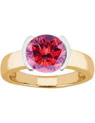 1.65 Ct Round Pink VS2/SI1 Diamond 14K Yellow Gold Ring