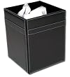 Rustic Genuine Leather Executive Waste Basket