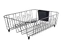 Rubbermaid 6032ARBLA Antimicrobial Large Dish Drainer, Black