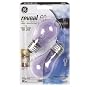 GE Lamps 48698 60-Watt Reveal Ceiling Fan Clear A15 2CD Light Bulbs, 2 Pack