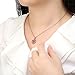 BAMOER Snowflake Series 18k White Gold Plated AAA Clear Cubic Zirconia Pendant Necklace